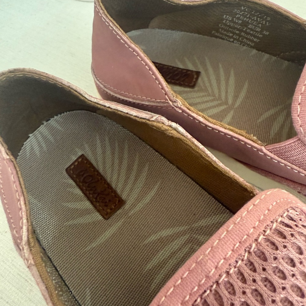 Olukai Pehuea Mauve Slip-On Mesh 2-Way Casual Sneakers - Picture 10 of 12